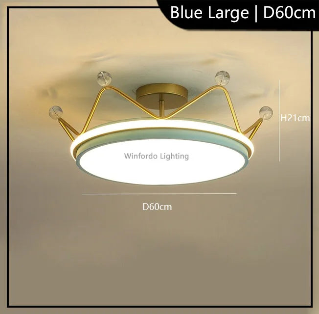 Children's crown LED pendant light modern Winfordo - vue 10 sur 12