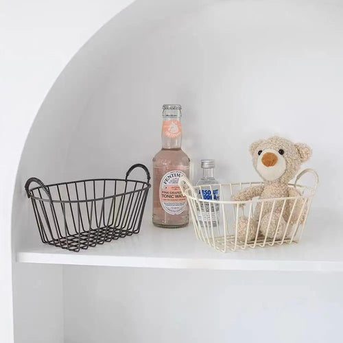 Iron snack and decorative storage basket - vue 5 sur 8