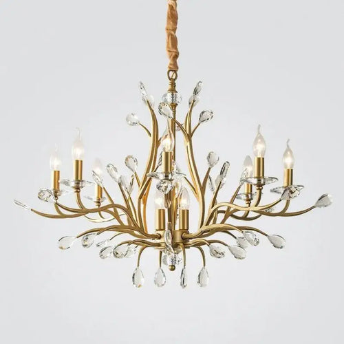 Vintage crystal chandelier for elegant indoor lighting