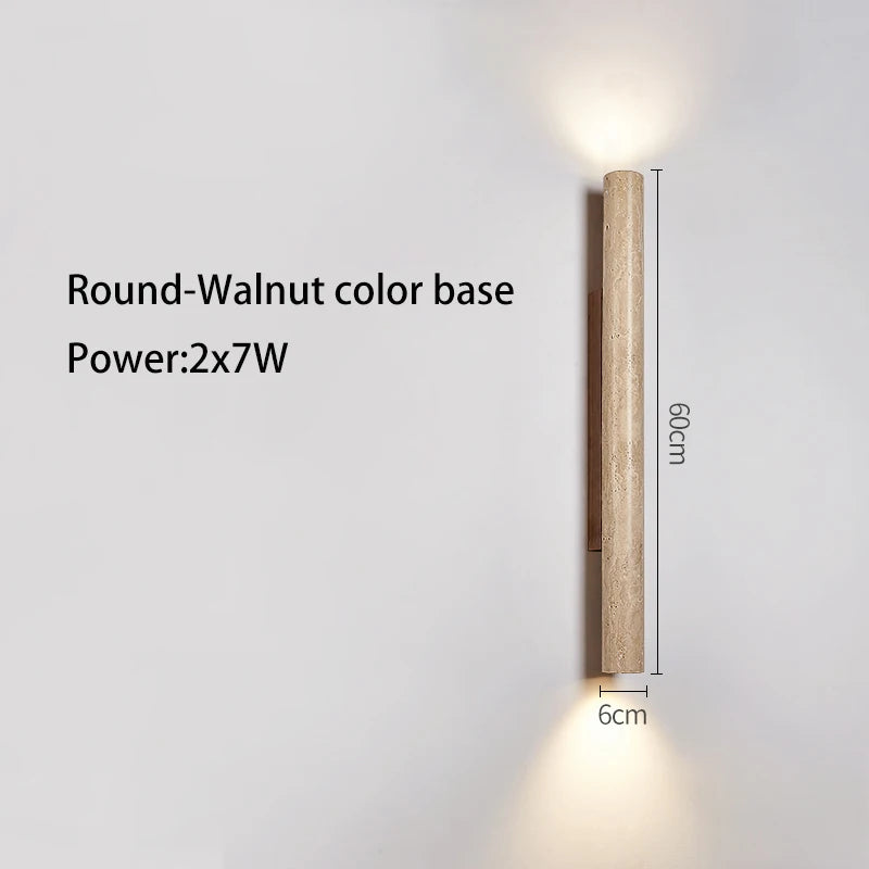Long stone LED wall light - vue 8 sur 21