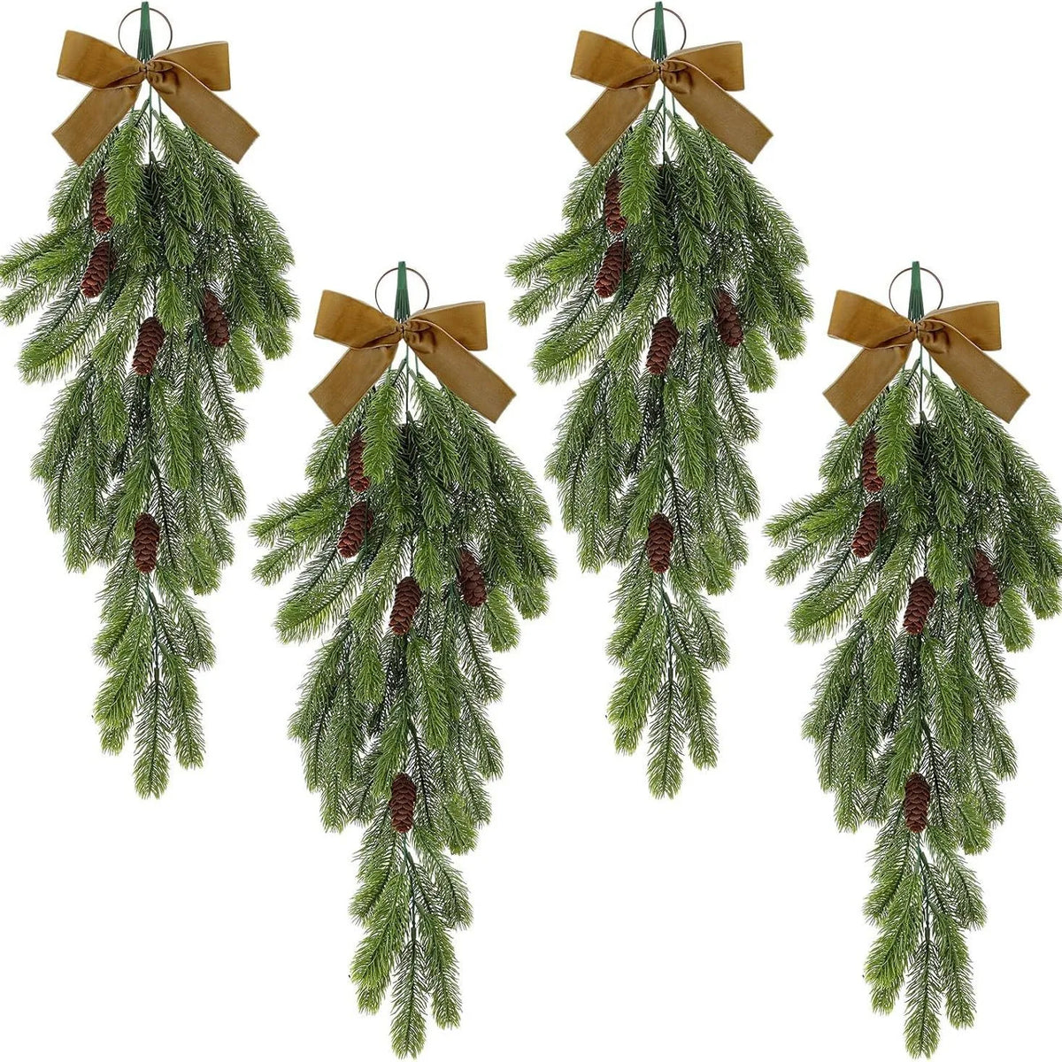 Artificial pinecone garland for Christmas decorations - vue 2 sur 8