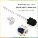 Wall-mounted stainless steel toilet brush holder for cleaning and storage