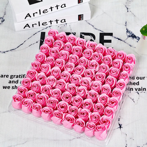 Set of 81 artificial soap roses for decorations and gifts - vue 15 sur 18