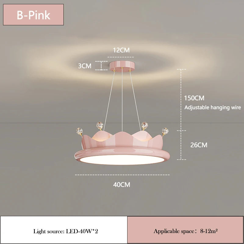 Romantic crystal chandelier for children's princess room