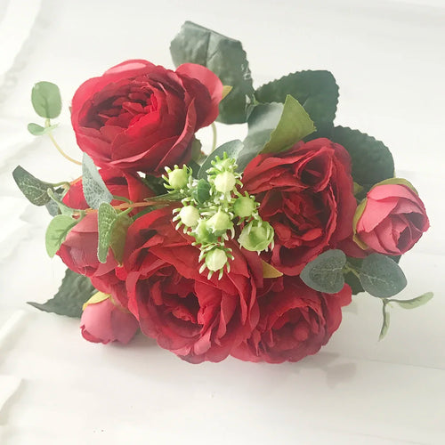 Small artificial flower bouquet for spring decoration and weddings - vue 12 sur 37