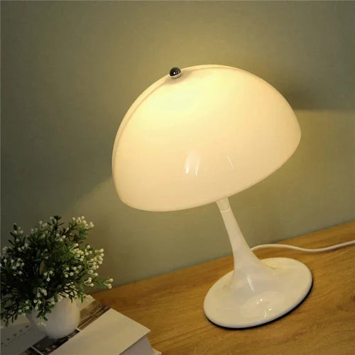 Modern mushroom LED table lamp for bedroom, home, office, reading - vue 4 sur 9