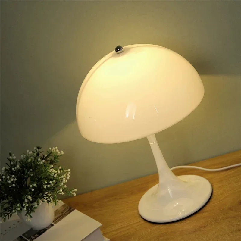 Modern mushroom LED table lamp for bedroom, home, office, reading - vue 4 sur 9