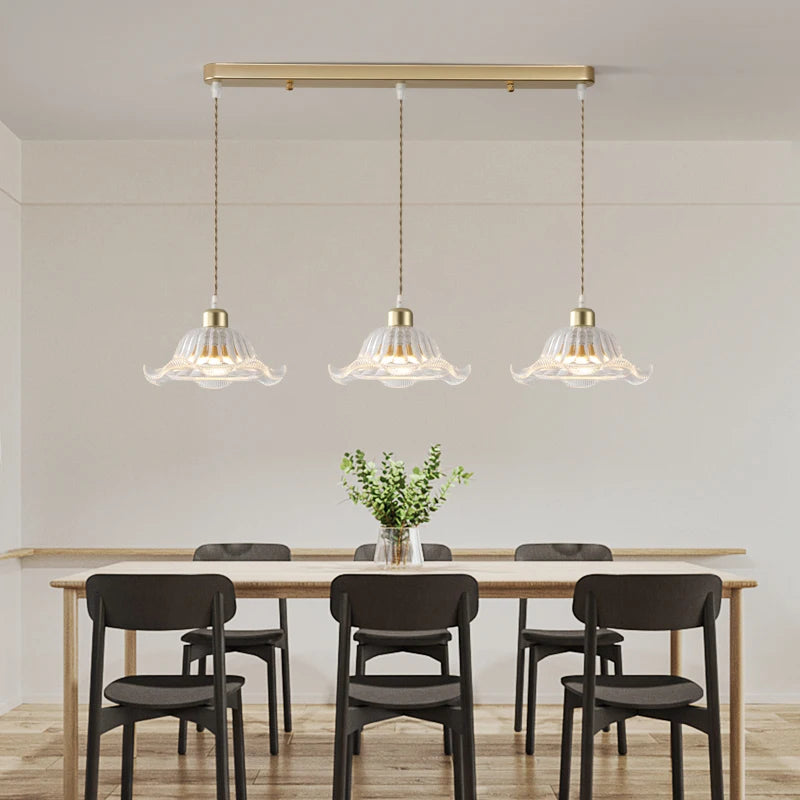 Modern glass pendant light for elegant interior decor