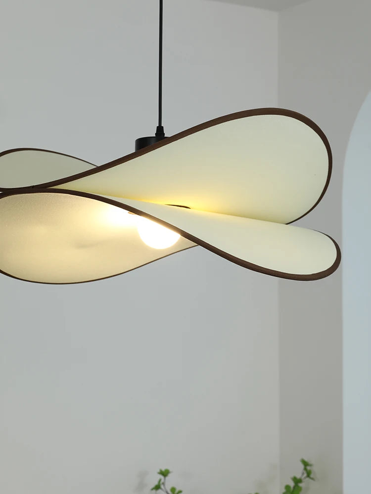 Wabi Sabi fabric ceiling light for modern interior decoration - vue 6 sur 9