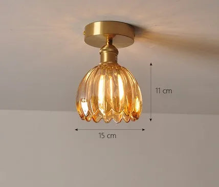 Modern glass ceiling light for bright indoor and outdoor spaces - vue 10 sur 30