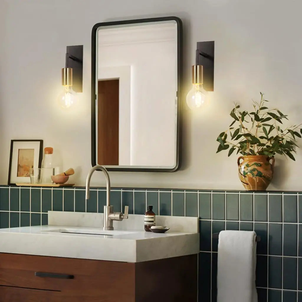 Modern vintage loft LED wall light for indoor home lighting - vue 2 sur 8