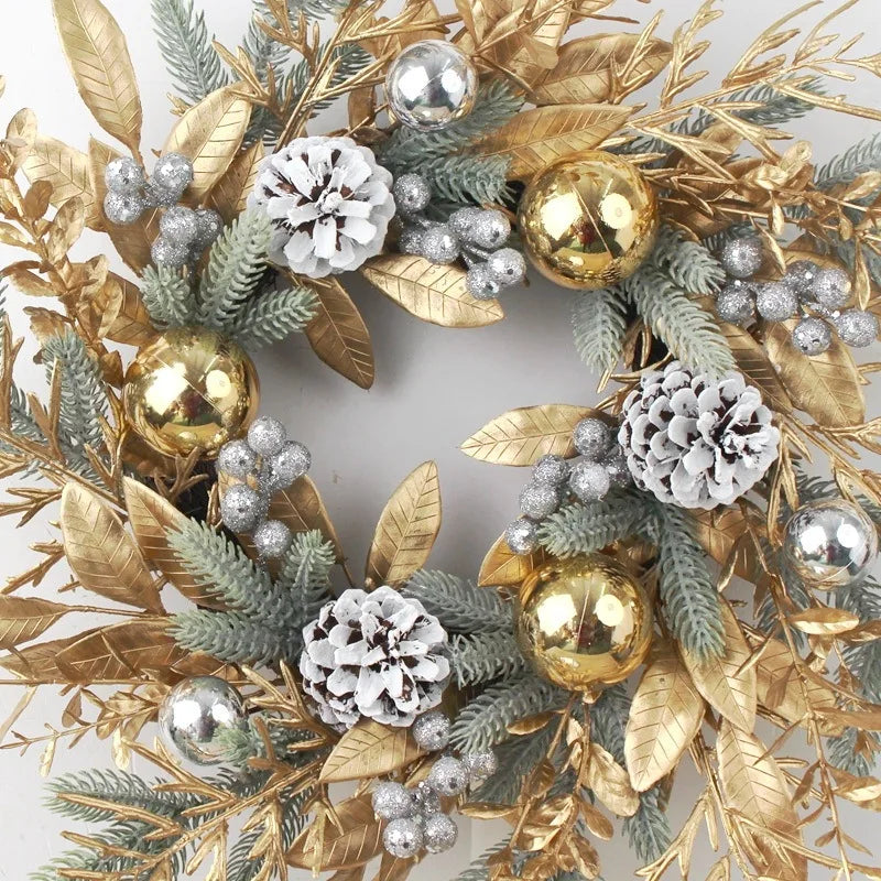 Artificial rattan garland for Christmas and New Year decorations - vue 7 sur 11