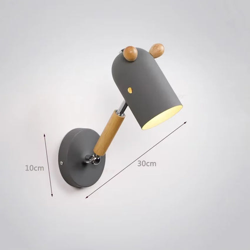 Modern wall light for children's room cartoon style - vue 10 sur 9