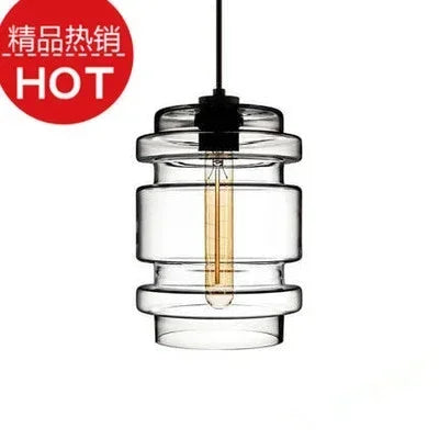 Modern transparent glass pendant chandelier with elegant design - vue 23 sur 28