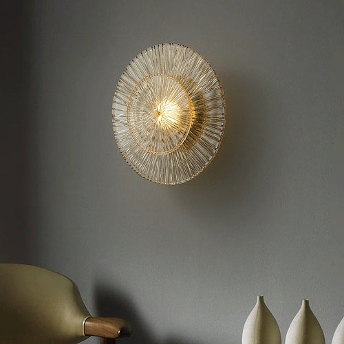 Post-modern glass wall light for interior decoration - vue 5 sur 8