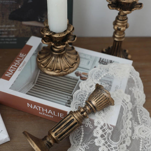 Metal candle holders for wedding and event decoration