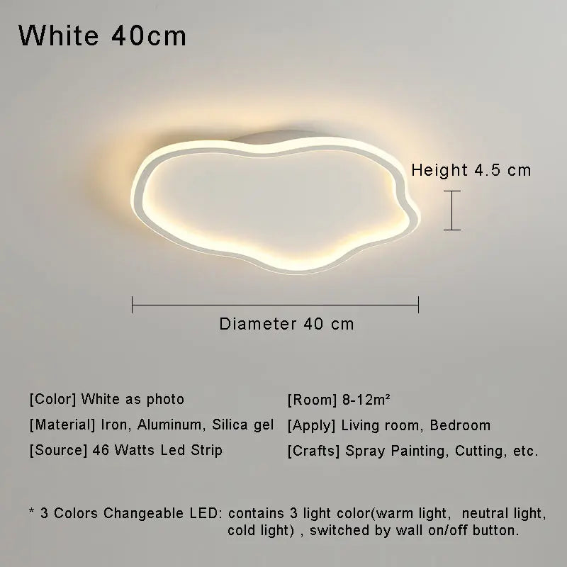 Modern LED ceiling light for decorative indoor lighting