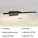 Modern waterproof LED wall light for mirror, rotatable and bright