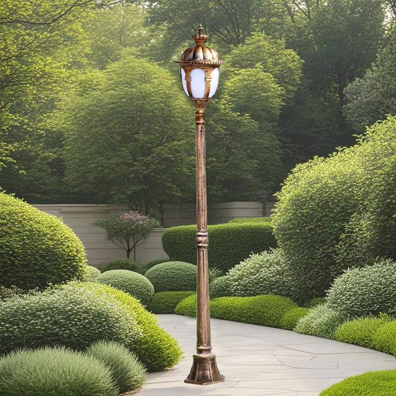 Waterproof aluminium outdoor garden lamp post - vue 4 sur 8
