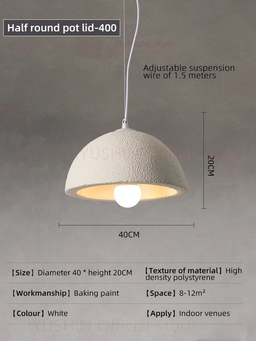 Nordic wabi sabi chandelier for interior decor and pendant lighting - vue 11 sur 11