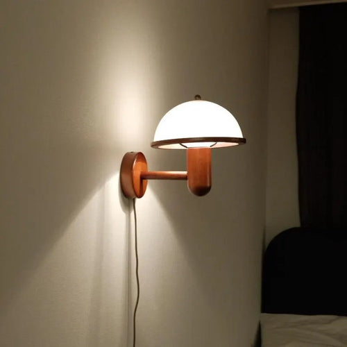 Nordic retro mushroom wall lamp - vue 3 sur 8
