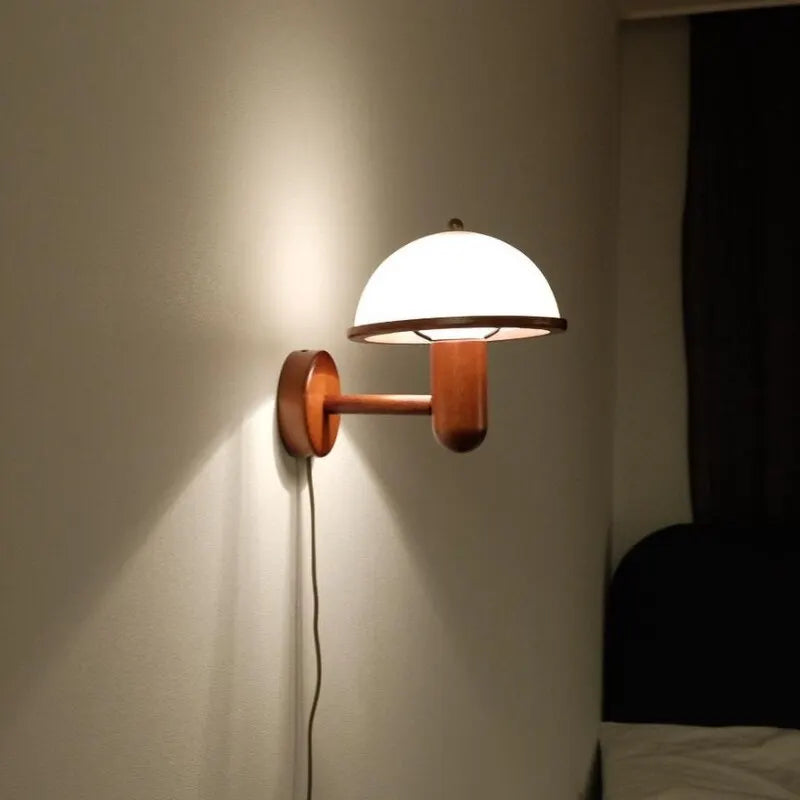 Nordic retro mushroom wall lamp - vue 3 sur 8