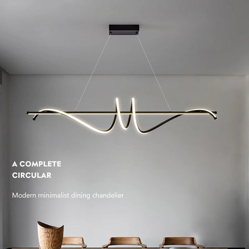 Modern LED pendant light for elegant interior decoration - vue 3 sur 8