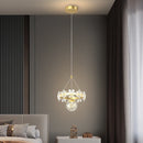 Luxury minimalist single head crystal chandelier