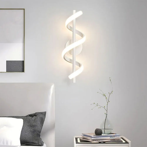 Nordic LED wall light black white gold - vue 4 sur 12