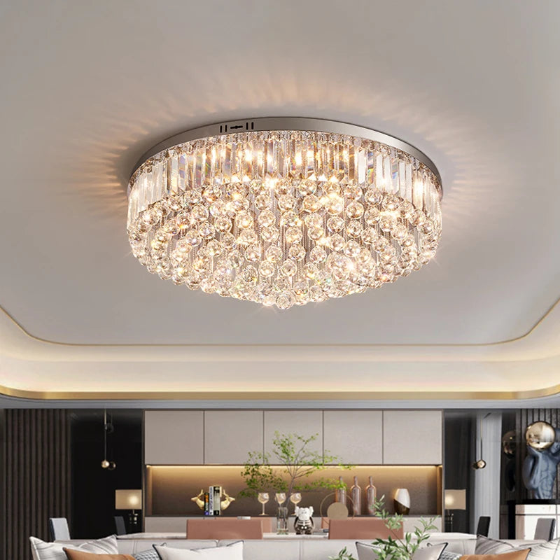 Luxury crystal LED ceiling light