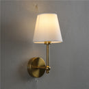 American retro black and gold linen wall light