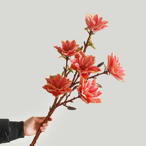Decorative artificial flowers zen style with magnolia - vue 3 sur 12