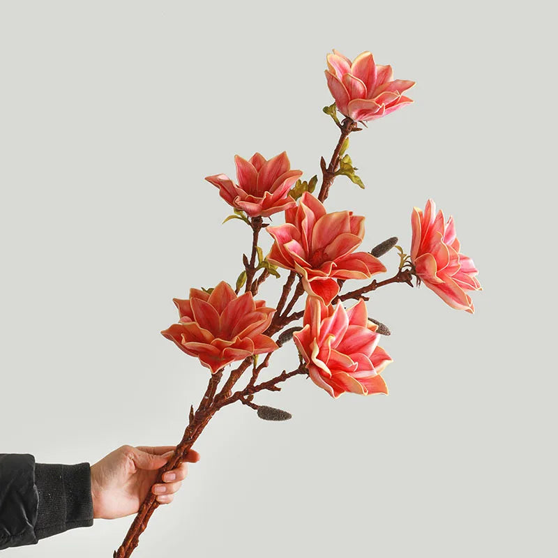 Decorative artificial flowers zen style with magnolia