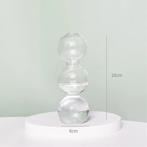 Clear glass candleholder modern nordic home decor - vue 30 sur 31