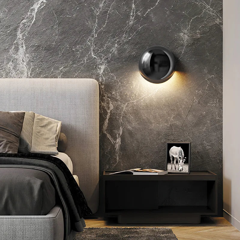 Modern iron and acrylic wall light 3000k ambient lamp