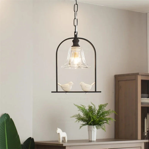 Modern LED wall light in bird shape for decoration - vue 4 sur 12