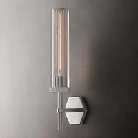 American luxury LED wall light with crystal and gold metal shade