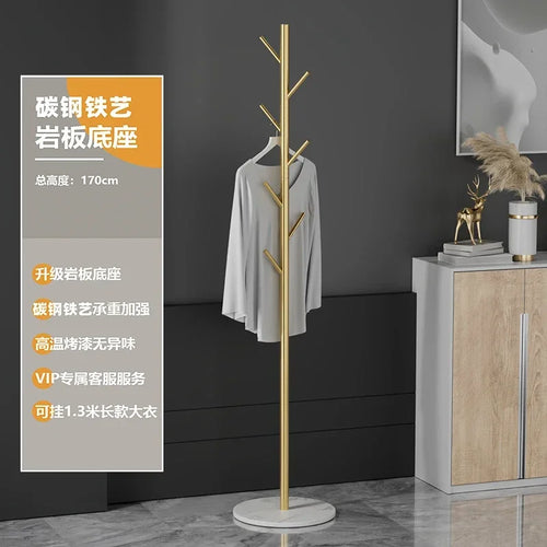 Multifunctional Floor Coat Rack, Hat Hanger, Tree Style, Freestanding Handbag Organizer, Luxury Storage Stand, 7 Hooks - vue 13 sur 28