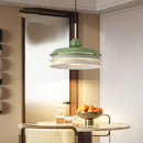 Modern metal pendant light with adjustable brightness for indoor lighting