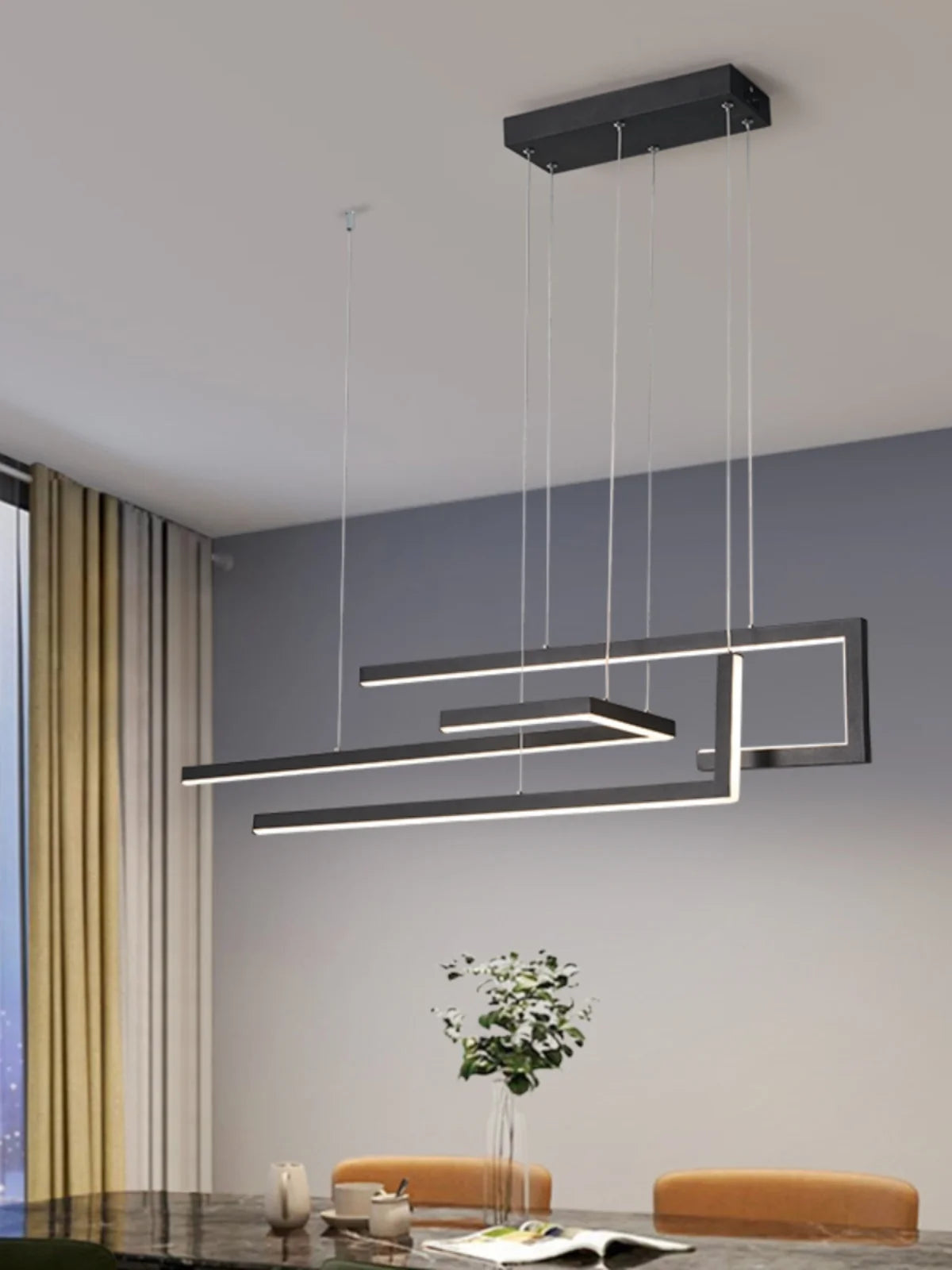 Modern minimalist Nordic LED chandelier for restaurant bar