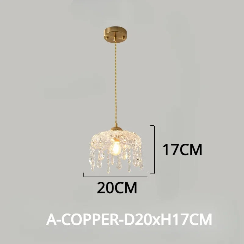 Elegant floral design vintage LED crystal chandelier - vue 8 sur 14