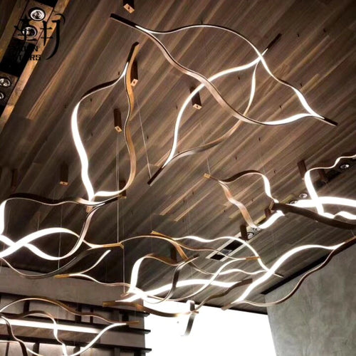 Minimalist aluminium pendant light for modern and luxurious decor - vue 4 sur 10