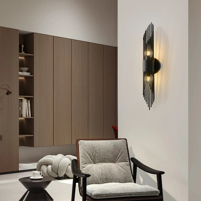 Retro copper wall light with luxurious style for interiors