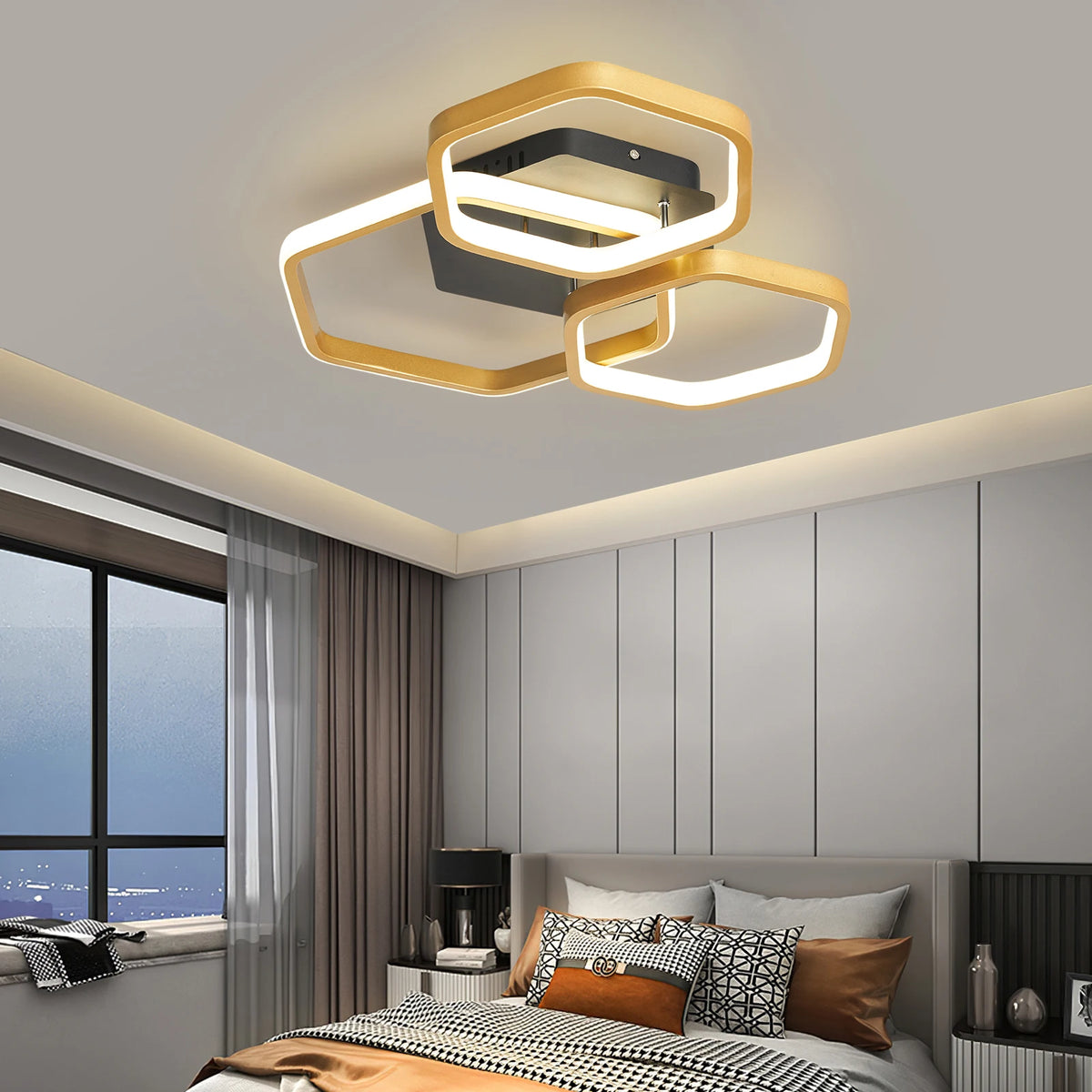 Modern and creative LED ceiling light for smart home - vue 6 sur 10