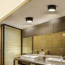 Mini LED dimmable wood grain surface mounted ceiling downlight, home, bedroom, decorative spotlight for living room 220V 110V