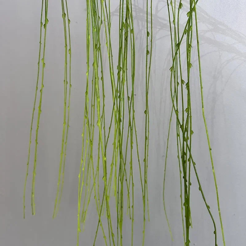 Artificial weeping willow plastic plant for indoor decoration - vue 6 sur 7
