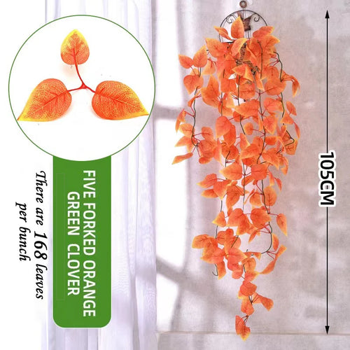 Hanging artificial rattan plants for indoor and outdoor decoration - vue 16 sur 29