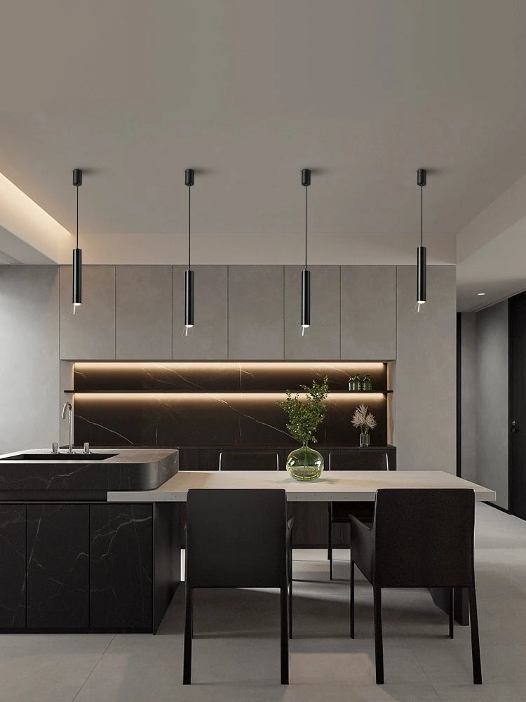 Modern LED pendant lamp with replaceable bulb - vue 4 sur 7