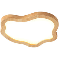 Nordic wooden cloud shape ceiling light