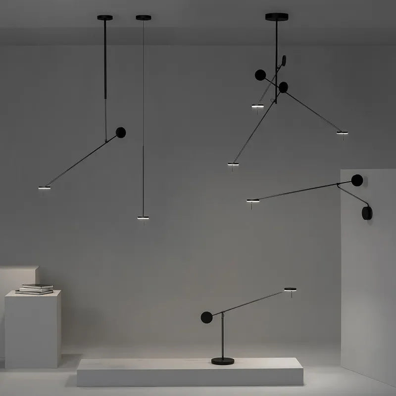 Nordic LED designer chandelier for restaurant coffee tables - vue 5 sur 14